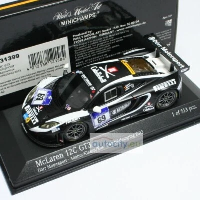 MINICHAMPS MCLAREN MP4-12C GT3 ADAMS/KENTENICH/KLASEN/KOX DORR MOTORSP 437131399 - Immagine 1 di 4