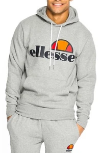 Sudadera con Capucha Gottero de Algodón para Hombres ellesse Top Atlético Gris Sudadera con Capucha - Imagen 1 de 3