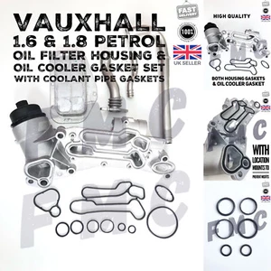 Vauxhall ASTRA H & J GASKET KIT 1.6 & 1.8 Oil Filter Cooler Housing 2004 - 2016 - Picture 1 of 11