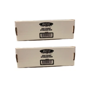 x2 BCW 550 Count Corrugated Cardboard Storage Box - Sports/Trading/Gaming Cards - Picture 1 of 4