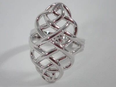 LINKS OF LONDON 925 STERLING SILVER LADIES ESSENTIALS WOVEN RING N SZ 7 - Image 1 of 4