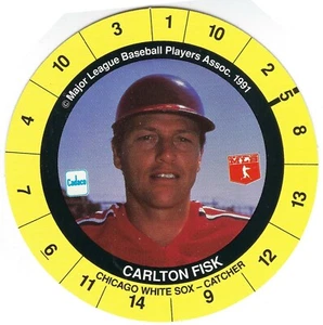 1991 Cadaco game Disc - Carlton Fisk - Picture 1 of 2