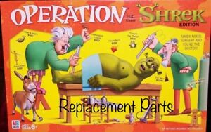 Board Game Parts: OPERATION SHREK, Milton Bradley, 2004, replacement pieces