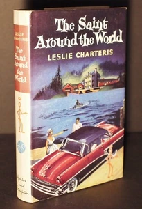* Rare Title * Leslie Charteris The Saint Around The World 1st UK Edition in D/J - Picture 1 of 13