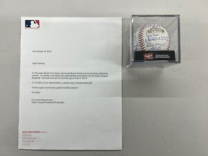 MLB Texas Rangers 2011 Official World Series Game Ball With 32 Texas Autographs.