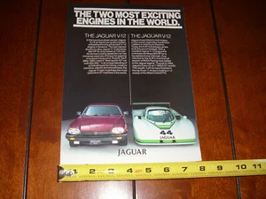 1985 JAGUAR V-12 S TYPE XJR-7 ORIGINAL AD - Picture 1 of 12