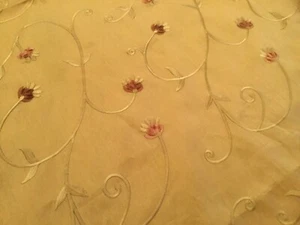 Herbst Tischdecke, Farbe Herbstgelb 43 x 14 cm, handgefertigt, neues Polyester - Bild 1 von 4