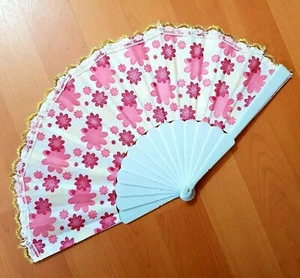 Taschenfächer Tanz Fächer Deko Fächer Fecher Handfächer Spitze Blümchen - Bild 1 von 1