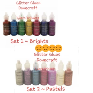 Dovecraft GLITZERKLEBER 20ml Flasche Präzisionsanwendungsdüse PASTELL & HELL - Bild 1 von 35