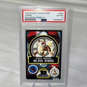 1998 MONSETERS TASCABILI GIAPPONESI ARCANINE #59 PSA 6 SERIE SEALDASS N.059 WINDIE - Foto 1 di 4