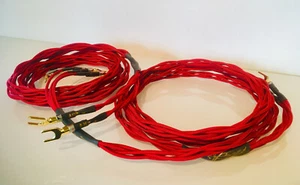 Audiophile Pine Tree Audio Iso-Quad Bi-Wire 12AWG Speaker Cables (Banana/Spade) - Picture 1 of 25