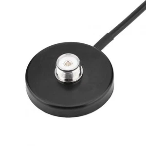 Mobile Car Antenna Magnetic Roof Mount Base With 5m Long Coax Cable UHF Male - Zdjęcie 1 z 6
