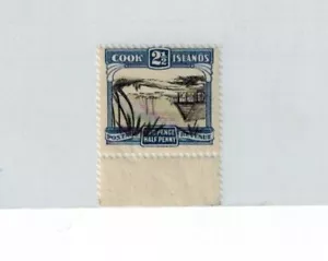 Cook Islands 1932 SG 102 Variety 2 1/2d w/ Center Mint VF CV L300 - Picture 1 of 2