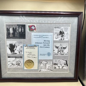 Vintage Governor Bill Clinton Collage To Clyde With Thanks Cartoons Photo. - Picture 1 of 9