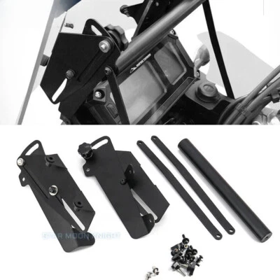 Black Windshield Mount Bracket Fit For Yamaha Super Tenere XT1200Z 2014 - UP - Image 1 of 4