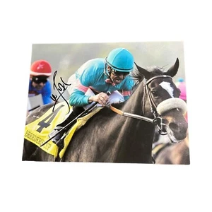 Mike Smith Signed 8.5x11 Photo Winning Jockey on 2005 KY Derby Horse Giacomo - Picture 1 of 2