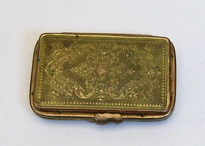 Antique ART NOUVEAU deco victorian gold tone Change Purse - Picture 1 of 9