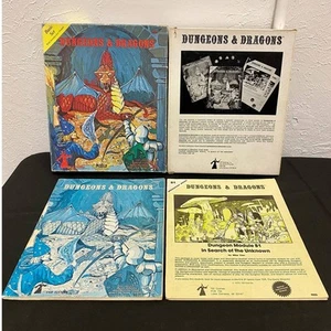 Vintage Dungeon & Dragons Basic Set With B1 Module and D&D Game Book, No Dice - Picture 1 of 11