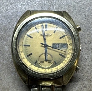 Vintage Seiko 6139-6015 'Gold Bruce Lee' Chronograph Automatic 1974/March - Picture 1 of 6