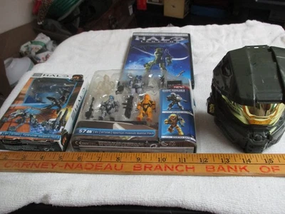 HALO MEGA BLOCKS MINT IN PACKAGES/1 DVD/HALO HELMET 97360 & 97336 MEGA BLOCKS. - Image 1 of 4