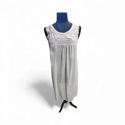 Camisón De Colección Verde Menta Floral Bordado Encaje Lencería Hada Cachicho Foto 1 de 4