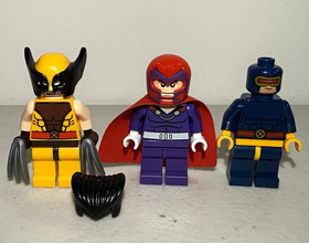 LEGO Marvel X-Men Minifigure Lot Wolverine Magneto Cyclops 76022 New!
