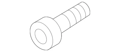 Parafuso dianteiro de acoplamento Volkswagen genuíno N-908-461-02 - Imagem 1 de 2