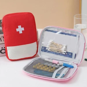Portable Medicine Storage Bag Practical First Aid Kit for Students Travel Home/ - Picture 1 of 20