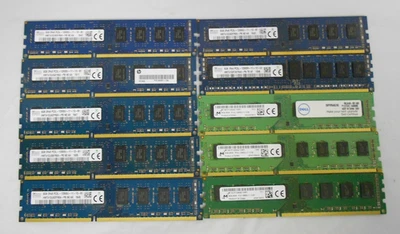 Micron/SKhynix 80GB (8GBX10)  2Rx8 PC3-12800U DDR3 1600MHz Desktop RAM Memory - Image 1 of 3