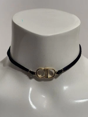 Collar Gargantilla CD Oro Negro Christian Dior por John Galliano De Colección Foto 1 de 4