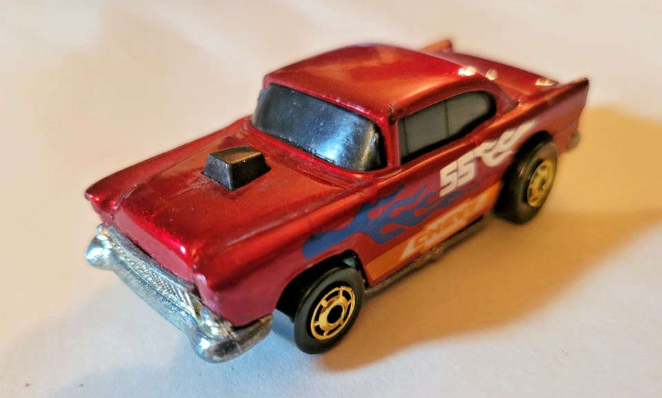 1978 Hot Wheels Red '55 Chevy Bel Air Coupe Red - Gold Wheels Malaysia Vintage - Image 1 of 4