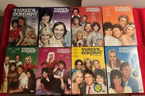 Three's Company DVD Set Complete Series vol, 1-8 Picture Discs 3-8 Sealed Ritter - Picture 1 of 14