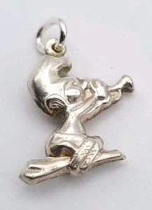 Colgante Pitufo Plata Dije Vintage Sólido Músico Holandés/Bélgica - Imagen 1 de 6