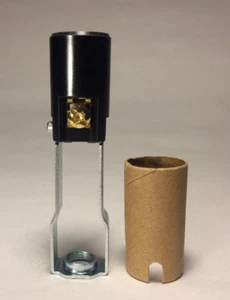 New 3" Keyless Candelabra Socket w/ Hickey Chandelier Lamp Socket UL #SO315 - Picture 1 of 4