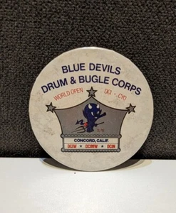 1976 World Open Concord Blue Devils Drum & Bugle Corps Pin Pinback Button - Picture 1 of 2