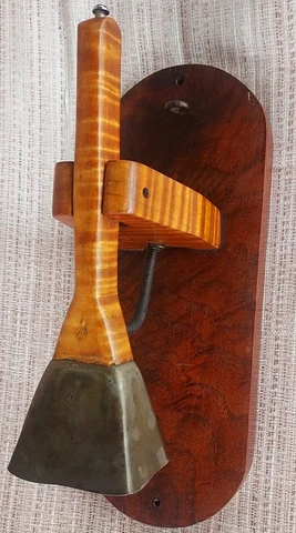 Antique Servant Bell Birdseye Maple Merchant Door Bell Cover