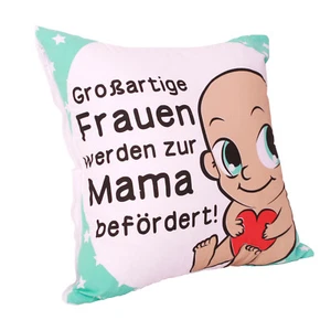 Mama Kissenbezug Mütter Motivation Schwangerschaftsgeschenk Babyshower 40x40 MMC - Bild 1 von 5