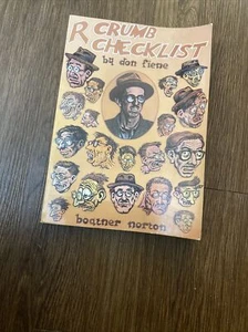 R Crumb Checklist (of Work and Criticism) by Don Fiene - Boatner Norton 1981 TPB - Picture 1 of 3