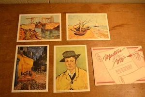 Vintage Masters of the Arts 4er Set Van Gogh 5"" x 7"" Kunstdrucke - Bild 1 von 5