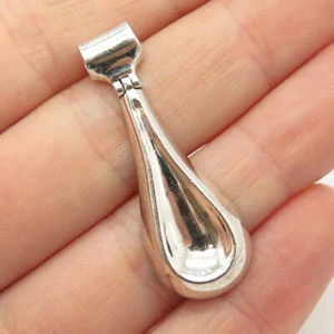 925 Sterling Silver Vintage Modernist Slide Pendant - Picture 1 of 6