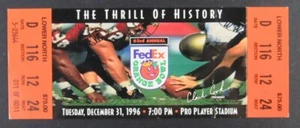 1996 Orange Bowl Full Ticket Nebraska Cornhuskers vs. Virginia Tech Hokies - Picture 1 of 2