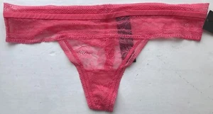 Calvin Klein schwarzer Damen-Obsess-Spitzen-Tanga - rosa - Medium - QF1945E-AFU - Bild 1 von 5