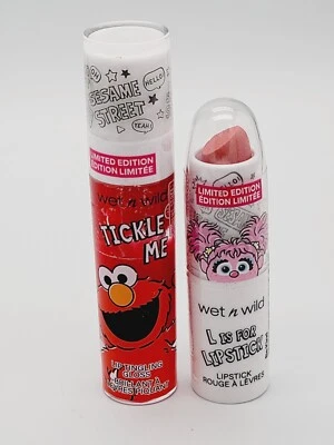 Sesame Street Wet N Wild TICKLE ME ELMO Lip Tingling Gloss & Abby Cadabby Be Kin - Image 1 of 4