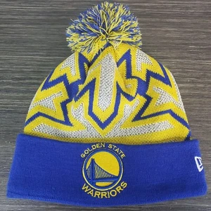 NBA New Era Golden State Warriors Beanie Hat Winter Ski Cap, Retro Design - Picture 1 of 8