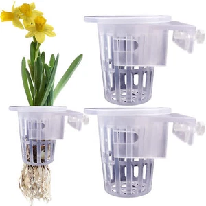 4 X Aquarium Plant Holder Fish Tank Plant Pot With Holes Aquatic Plant - Picture 1 of 8