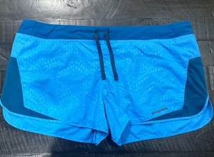 Patagonia Shorts Womens XL Blue Lined Running Hiking Outdoors 24653 - Picture 1 of 9