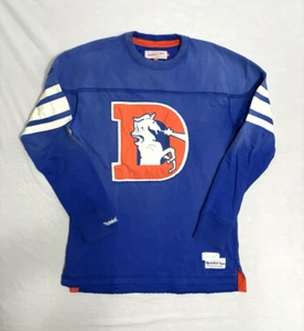 Herren Royal Denver Broncos Retro Look Pullover dünnes Sweatshirt Gr. Medium - Bild 1 von 6