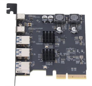 With 3 Type A and 2 Type C Port for Computer Motherboard Expansion Card - Zdjęcie 1 z 10