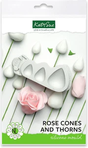 Flower Pro Rose Cones & Thorns Silicone Mold for Cake Decorating & Clay Crafts b - Picture 1 of 9