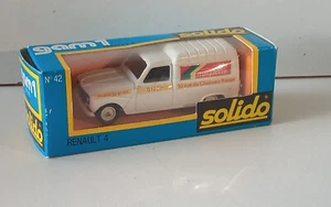 SOLIDO 1/43 #42 RENAULT 4L FOURGONNETTE LA MAQUETTE RARE TRES BON ETAT EN BOITE - Imagen 1 de 9